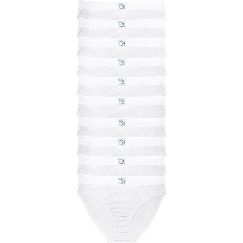 bpc bonprix collection Slip (10er-Pack) in weiß für Damen von bonprix