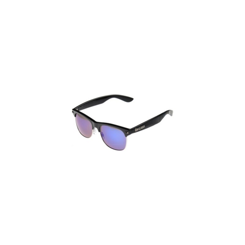 BRIGADA Midtown Sunglasses black/blue mirror lens