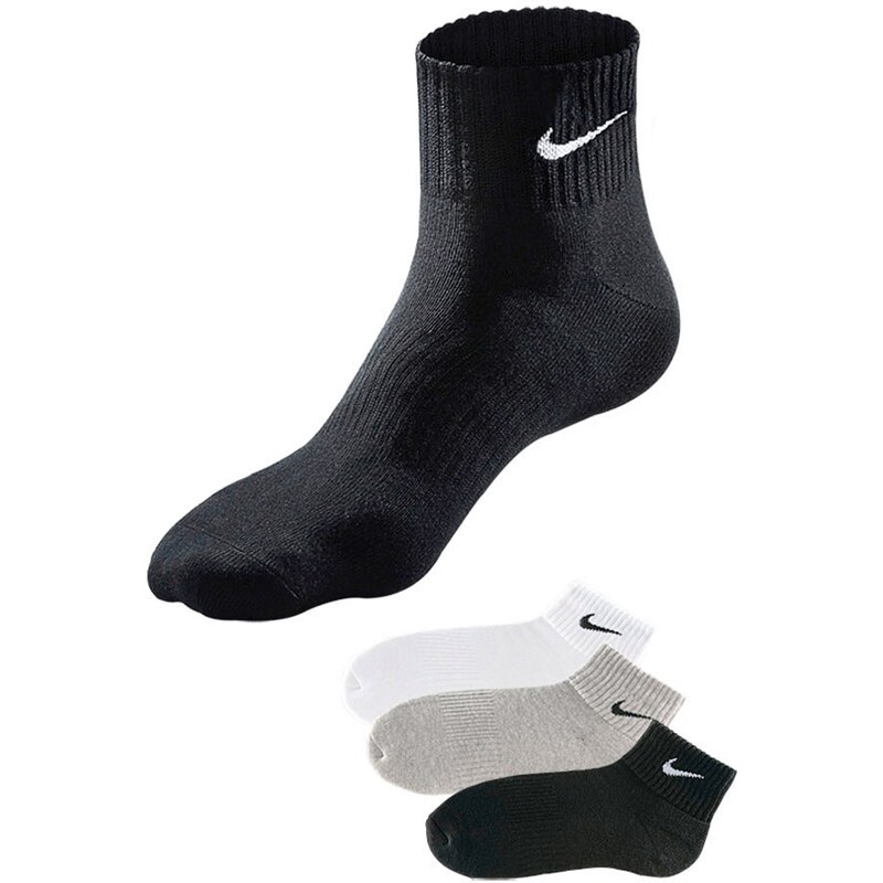 Nike Kurzsocken (3er-Pack) in schwarz von bonprix
