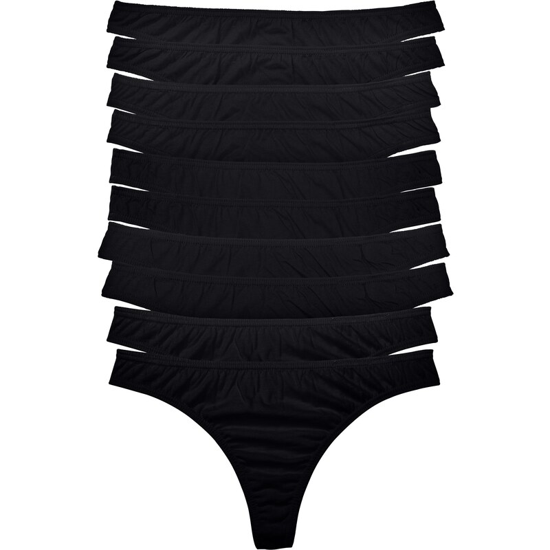 bpc bonprix collection String (10er-Pack) in schwarz für Damen von bonprix