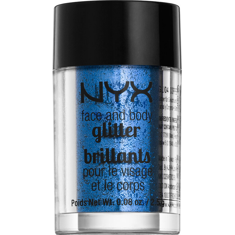 NYX Professional Makeup Blue Face & Body Glitter Lidschatten 2.5 g