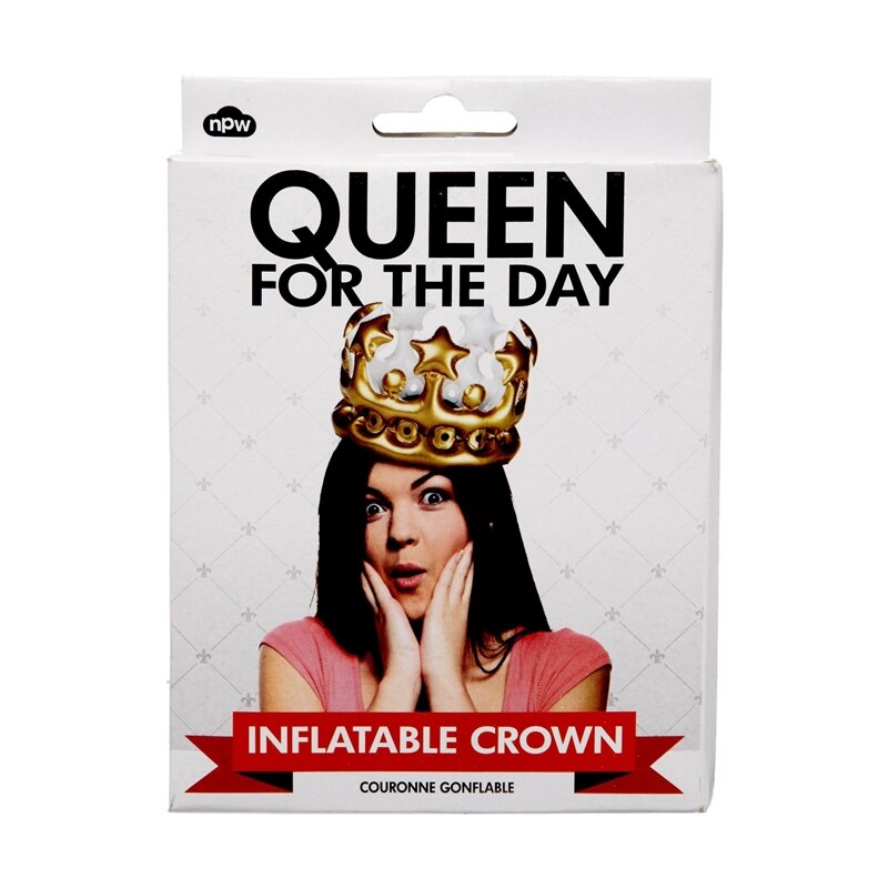 NPW - Queen For the Day - Aufblasbare Krone - Mehrfarbig