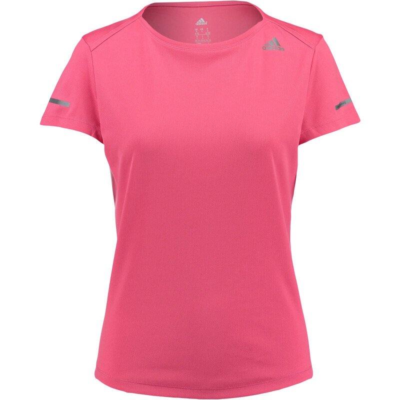 adidas Performance: Damen Laufshirt / T-Shirt Run Tee, pink, verfügbar in Größe 36