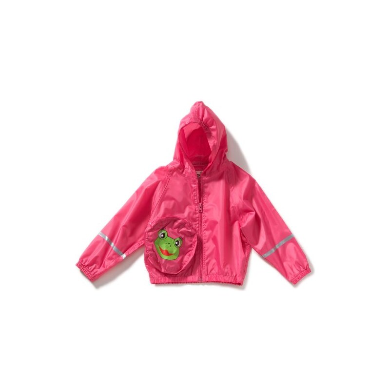 Playshoes Unisex - Baby Regenbekleidung Regenjacke Frosch von Playshoes - im Beutel um den Bauch tragbar, 408639