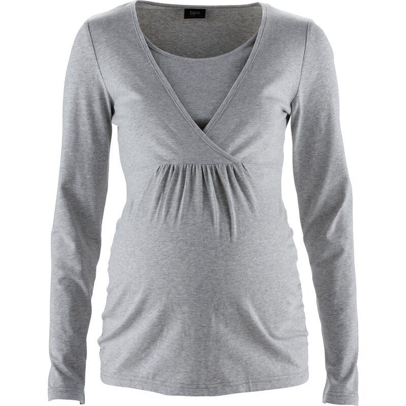 bpc bonprix collection Stillshirt / Umstandsshirt langarm in grau für Damen von bonprix