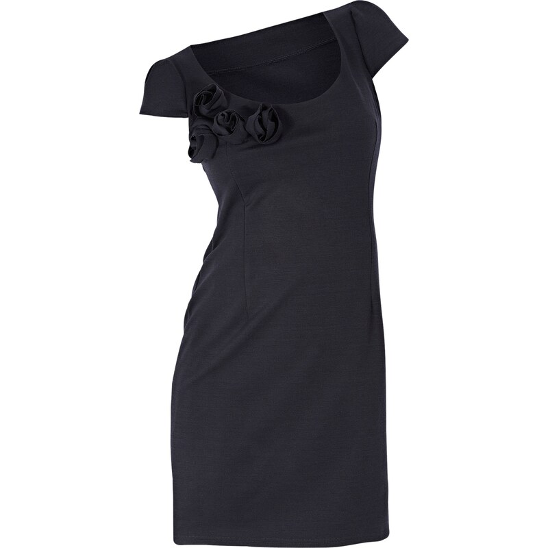BODYFLIRT Shirtkleid/Sommerkleid kurzer Arm in schwarz (Rundhals) von bonprix