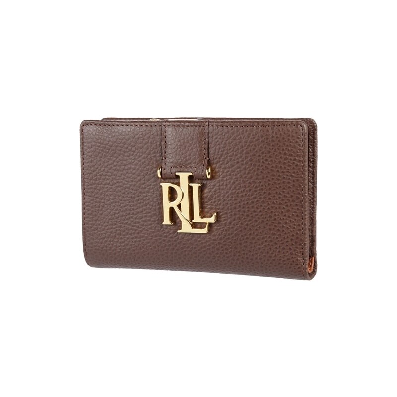 Lauren Ralph Lauren Geldbörse aus Leder mit Logo-Applikation