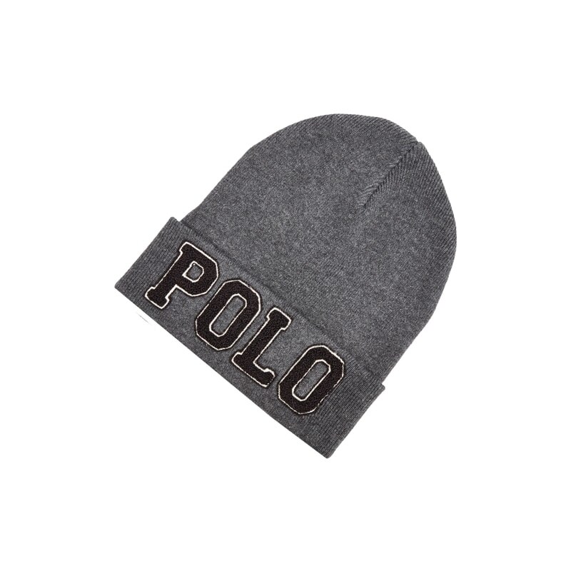 Polo Ralph Lauren Strickmütze mit Label-Aufnähern