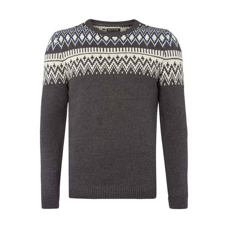REVIEW Pullover mit Norweger-Dessin