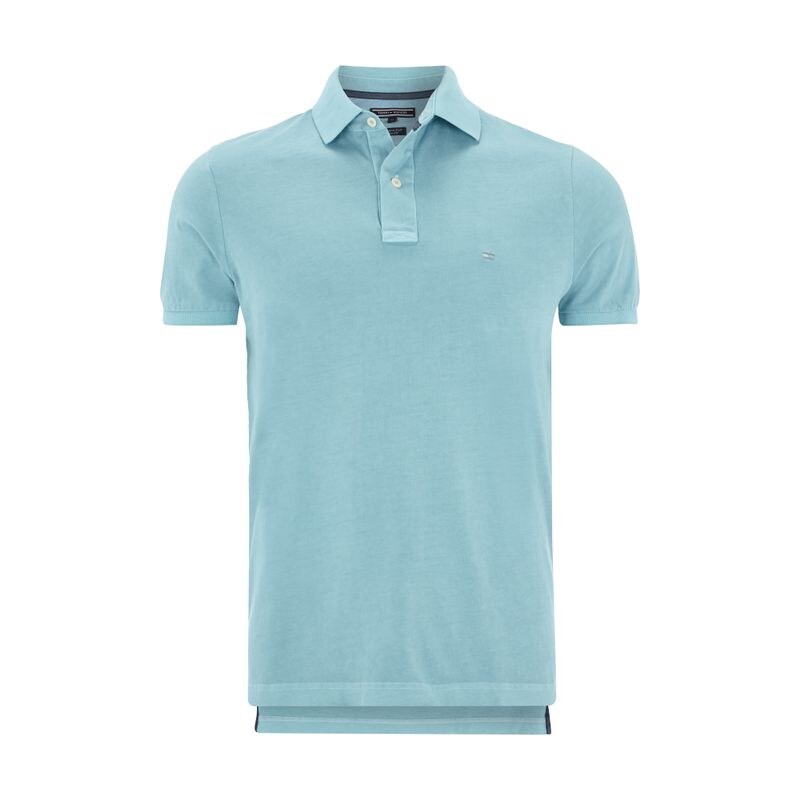 Tommy Hilfiger Slim Fit Poloshirt in Washed-Out-Optik