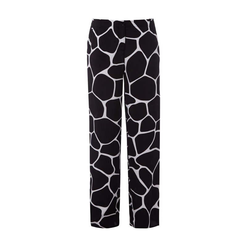 Armani Jeans Stoffhose mit stilisiertem Giraffenmuster