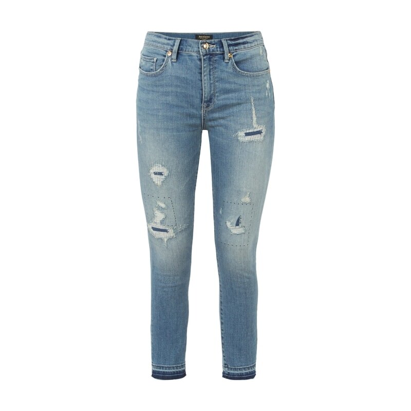 Juicy Couture Skinny Fit Jeans im Destroyed Look