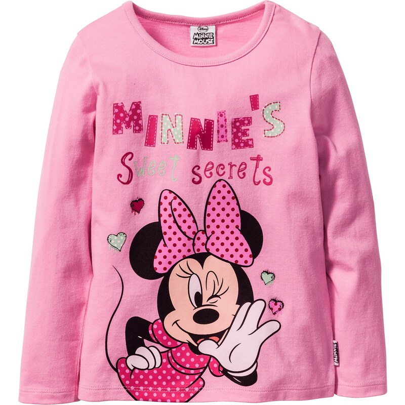 Minnie Mouse MINNIE Langarmshirt in rosa für Mädchen von bonprix