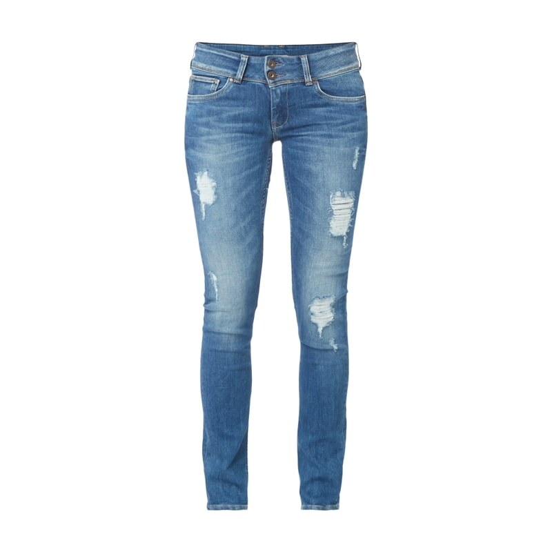 Pepe Jeans Destroyed Slim Fit Jeans mit Stretch-Anteil
