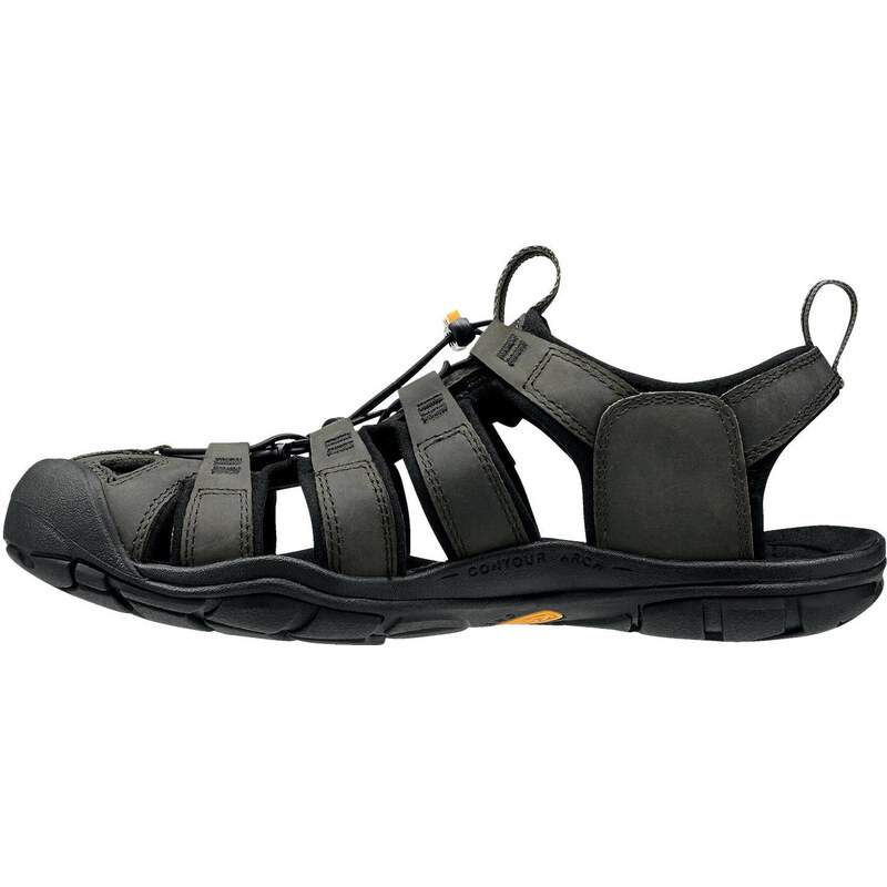 Keen: Herren Outdoor Sandale Clearwater Leather, schwarz, verfügbar in Größe 44.5,40,44