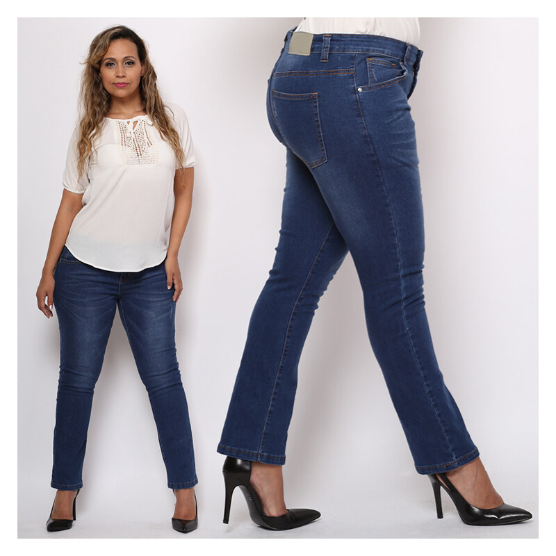 Lesara Klassische Regular Fit-Jeans mit Waschung - 48