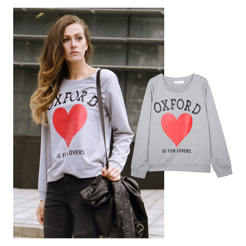 Lesara Sweater Oxford Is For Lovers - M