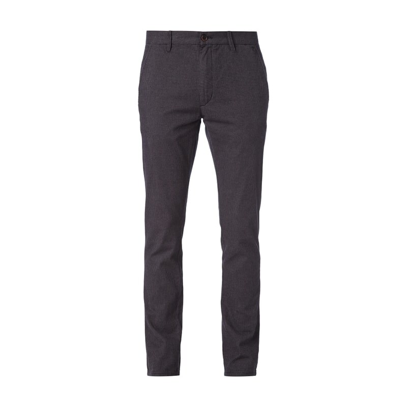 Selected Homme Chino mit Hahnentrittmuster