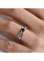 Eppi Verlobungsdiamant mit schwarzen und weißen Diamanten Ewie