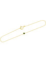 Eppi Goldenes Armband mit grünem Diamant Bonato