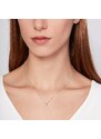 Halskette mit Bezel Diamant aus Gelbgold KLENOTA K0469013