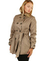 Glara Women's trench coat plus size