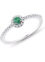 Luxuriöser Smaragdring mit Diamant KLENOTA K0153032