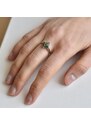 Eppi Ring in Silber mit schwarzem Princess-Opal Neola