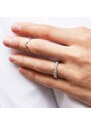 Ring aus Weißgold mit Diamanten KLENOTA K0641012