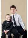 Avantgard Jungen Kinder Krawatte schwarz Glanz