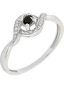 Eppi Ring mit schwarzem Diamant und Diamanten Nurisa