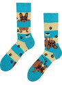 Dedoles Lustige Socken Hunde und Streifen