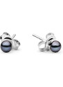 Eppi Minimalistische Ohrringe mit schwarzen Perlen Lyam