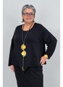 déjà vu Gerryna Oberteil in Kastenform aus Bambusfaser in schwarz Einheitsgröße - dejavu Fashion