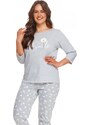 TARO Damen Pyjamas 2601 Hera grey plus