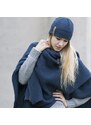 déjà vu Jazz Strick-Mütze von Knit Factory in Jeansblau - dejavu Fashion