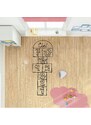 The Home Deco Kids Bodensticker in Schwarz - (L)148 x (B)41cm | onesize