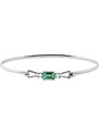 Goldarmband mit Smaragd und Diamanten KLENOTA K0414012