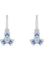 Eppi Zarte Ohrringe für Kinder mit Topasen und Diamanten Belle