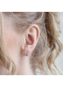 Eppi Minimalistische Ohrringe mit Diamanten Passang