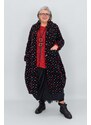 déjà vu Marsel Mantel aus Wollmischfaser mit farbenfrohen Punkten Einheitsgröße - dejavu Fashion