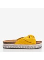 Seastar Gelbe Frauenschuhe mit Kordesa-Schleife - Schuhe - gelb