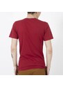marka niezdefiniowana Rotes Baumwoll-T-Shirt für Herren mit Aufdruck - Kleidung - rot