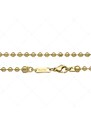 BALCANO - Ball Chain / Edelstahl Kugelkette-Fußkette mit 18K Gold Beschichtung - 3 mm