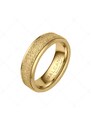 BALCANO - Caprice / Einzigartiger Edelstahl Ring mit Glitzer Oberfläche und 18K Gold Beschichtung