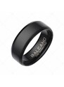 BALCANO - Eden / Gravierbarer Edelstahl Ring mit schwarzer PVD-Beschichtung