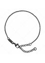 BALCANO - Cable Chain / Edelstahl Ankerkette-Armband mit schwarzer PVD-Beschichtung - 1,5 mm