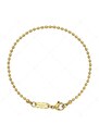 BALCANO - Ball Chain / Edelstahl Kugelkette-armband mit 18K Gold Beschichtung - 2 mm