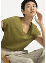 hessnatur & Co. KG Sweater Vest aus Bio-Baumwolle mit Leinen