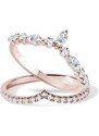 Trendiges Verlobungsset mit Diamanten in Roségold KLENOTA S0866014